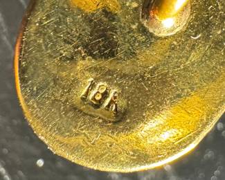 18K Gold & Turquoise Pendant