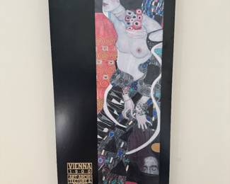 Mounted Print "Judith II Salome" by Gustav Klimpt for Vienna 1900 Art Architecture & Design at MOMA July 3-October 21, 1986