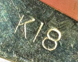 18K Gold Cameo Pendant