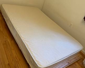 Slatted Platform Full Sized Bed with Mattress