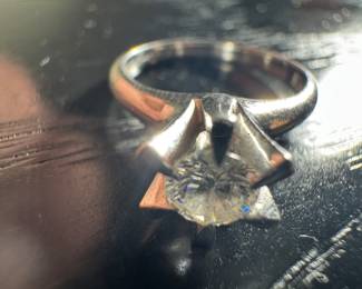 Platinum & 2 Carat Diamond Ring V1 Rated