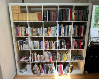 25 Shelf Bookshelf (15-1/2"D x 73"H x 73"W) with an abundance of Japanese and English Language Books