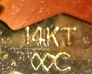 14K Gold Necklace with 10K Gold Heart Pendant