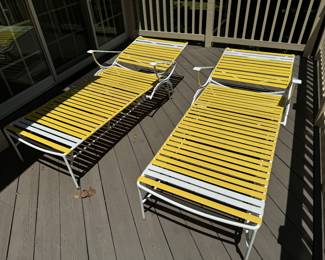 Vintage Mid-Century Patio Loungers (2 Total) (Excellent Condition)