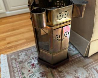 Antique Asian Street Food Brass Noodle Cart Tiffing Box with Accessories (pr)