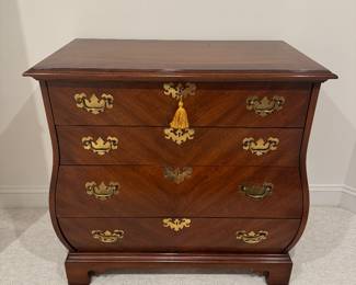 Weiman Serpentine Bachelors 4 Drawer Chest (34"W x 19"D x 32-1/2"H)
