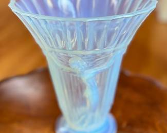 Vintage Opalescent Glass Vase