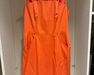 Women's Adriana Papeli Orange Dress Size 8