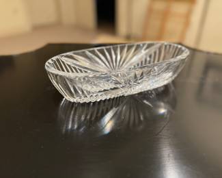 Heritage Crystal Celery Dish