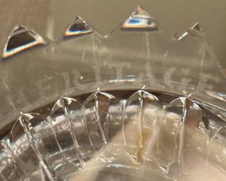 Heritage Crystal Celery Dish