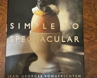 "Simple to Spectacular" Cookbook Signed Jean-Georges Vongerichten 