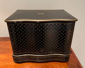 Antique French Tantalus Liquor Cabinet