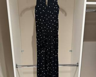 Women's White House Black Market Black & White Polka Dot Dress Size XS