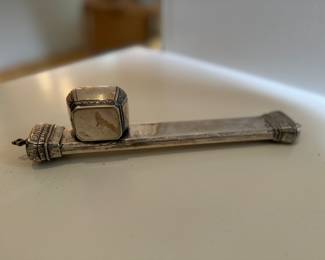 Antique Coin Silver Pen Case