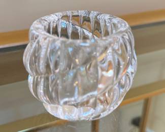 Tiffany & Co. Crystal Motive Candle Holder 