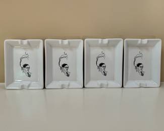 Vintage Le Meridien Hotel Ashtrays (4 Total)