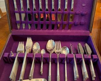 Wallace Sterling Silver Flatware Set (55pc + 22 Handled Pieces)