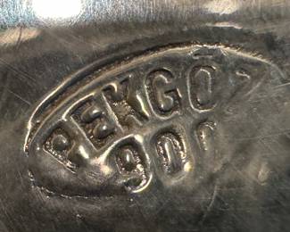 Coin Silver Floral Motif Bowl