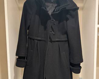 Women's DKNY Wool Baby Doll Coat Size 10