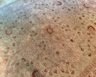 Hand-Knotted Tabriz Rug (97"W x 120"L)