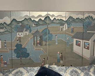 Large asian wall panel 