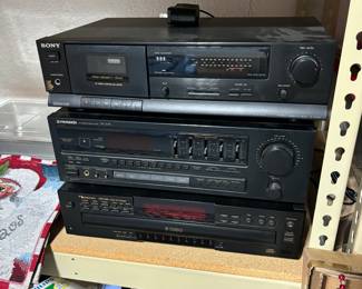 Receiver, cd player, tape deck