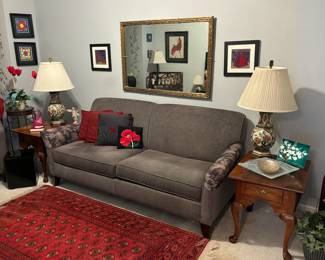 Living room furniture and decor