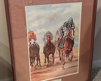 Horse racing art