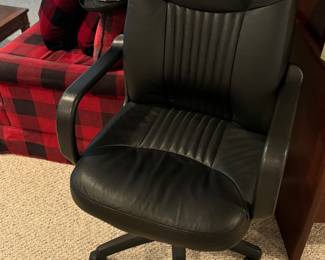 Leather desk chair