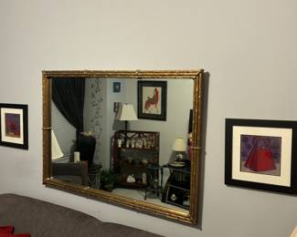 Elegant mirror and artwork 