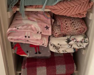 Blankets, linens 