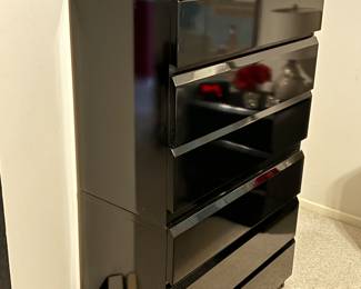 Sleek black dresser