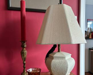 Asian style lamp, candles