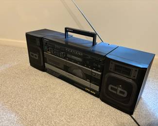 Vintage Sony boom box stereo