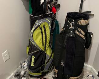 Golf clubs and accessories 