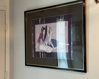 Art deco asian artwork