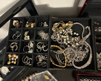 Necklace, bracelets, sterling, earrings