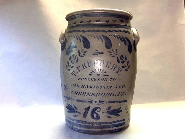 16 gallon Salt glaze Stoneware Reppert