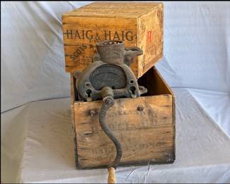 Sheller and Wood Shipping Crate Box