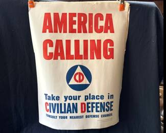 WWII era Civil Defense Poster War Poster