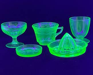 Uranium Vaseline Glass