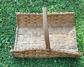 Antique Gathering Basket