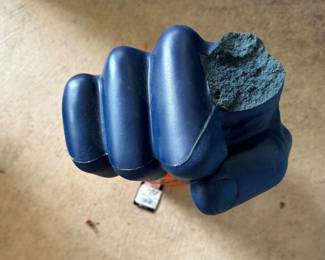 Autographed Bears Blue First (Damaged). Photo 2 of 2.