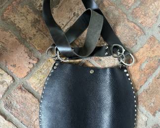 Stiletto Wool Purse with Leather Strap. Photo 2 of 2.