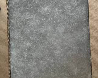 McLain Weisand Cumberland Side Table. Granite Top with Brass Gallery. Measures 17" W x 11" D x 26" H. Photo 2 of 4.