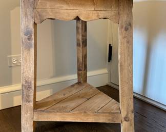 Pine Side Table. Measures 28" D x 28" H. Photo 1 of 3.