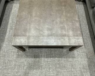 Faux Shagreen Cocktail Table. Measures 42" x 42" x 17" H. Photo 1 of 3.