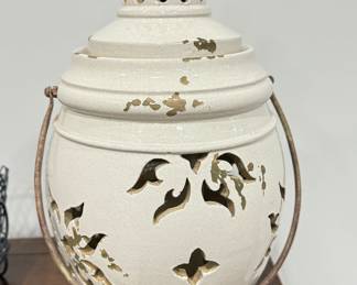 Glazed Ceramic Lantern.