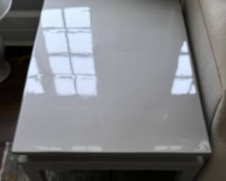 Lacquered Asian-Style Low Side Table - 2 Available. Each Measures 26" x 36" x 20" H. Photo 3 of 4.