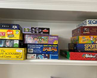 Monopoly, Clue, Blokes, Sequence and More Games!